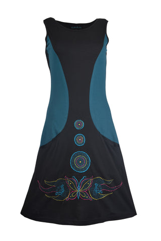 Embroidery Sleevesless dress
