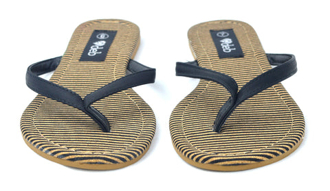 Stripe Pattern Flat Sandle Summer  flip flops - craze-trade-limited