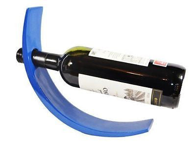 HANDMADE LACQUERED WINE BOTTLE DISPLAY HOLDER - DARK BLUE-  COS-WNHLDR0001-DB - craze-trade-limited