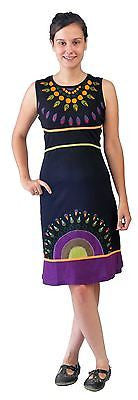 Sleeveless Dress With Necklace Pattern ((NO REFUND/ NO EXCHANGE) - craze-trade-limited