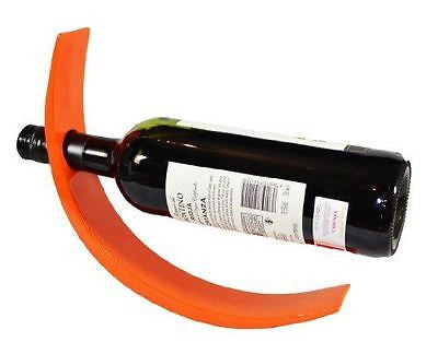 HANDMADE LACQUERED WINE BOTTLE DISPLAY HOLDER - DARK ORANGE - craze-trade-limited