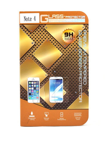Premium Tempered Glass Screen Protector with 9H surface Hardness for Samsung Note 4 -