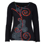 TATTOPANI Long Sleeve soft cotton tunic Tops - craze-trade-limited