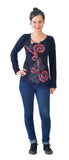 TATTOPANI Long Sleeve soft cotton tunic Tops - craze-trade-limited