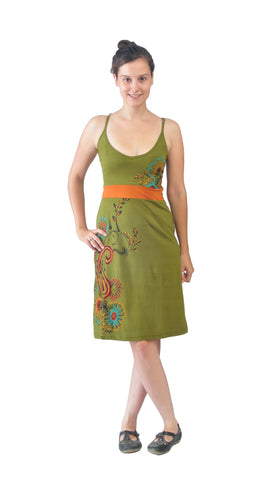 blue cotton dress