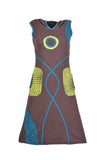 WOMEN SLEEVELESS HOODIE DRESS WITH SIDE POCKET - BINDU - craze-trade-limited