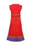Summer Sleeveless Dress With Necklace Pattern Print. - craze-trade-limited