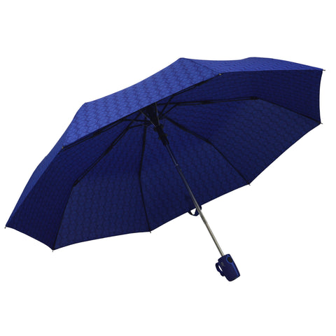 Ladies Colorful Owl Pattern Strong & Durable Automatic Open Folding Umbrella-Turquoise - TATTOPANI