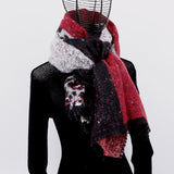 Cashmere Scarf Leopard plaid print Winter fashion For Women tassel Shawl Plaid long Scarves Brand oversize wool wraps pashmina