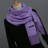 2020 women scarf soild winter cashmere scarves for ladies neck warm pashmina long shawl wraps bandana foulard female head hijab