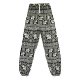 CAIDA Women Red Elephant Design Loose Fit Harem Pants Hippie  Workout Party Beach Pants Casual Trousers Dropshipping