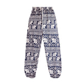 CAIDA Women Red Elephant Design Loose Fit Harem Pants Hippie  Workout Party Beach Pants Casual Trousers Dropshipping