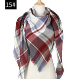 Hot 2019 new spring winter women scarf plaid warm cashmere scarves shawls and pashmina lady bandana wraps