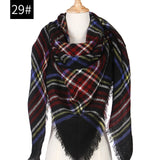 Hot 2019 new spring winter women scarf plaid warm cashmere scarves shawls and pashmina lady bandana wraps