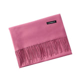 Luxury Solid Women Scarf Winter Cashmere Pashmina Shawls Warm Lady Blanket Wraps Bufanda Scarves Tassel Neck Echarpe 2020
