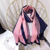 Luxury brand Winter New Carriage Scarf Warm Shawl Thicken Tassels Horse cashmere-like fashion show poncho cape womens pashmina