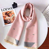 Luxury brand Winter New Carriage Scarf Warm Shawl Thicken Tassels Horse cashmere-like fashion show poncho cape womens pashmina