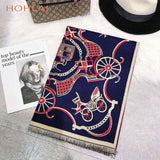 Luxury brand Winter New Carriage Scarf Warm Shawl Thicken Tassels Horse cashmere-like fashion show poncho cape womens pashmina