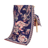 Luxury brand Winter New Carriage Scarf Warm Shawl Thicken Tassels Horse cashmere-like fashion show poncho cape womens pashmina