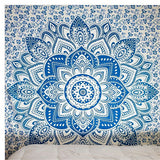 High Quality 150cm*150cm Square Tapestry Polyester Hippie Tapestry Beach Shawl Throw Roundie Mandala Wall Hanging Towel LM76 - craze-trade-limited