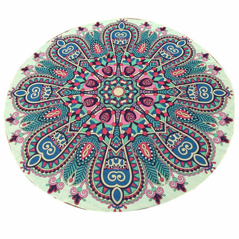 Women   Round  Chiffon Tapestry Beach Throw Towel Yoga Mat   for women#20 - craze-trade-limited