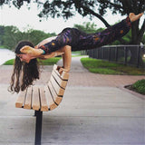 Harem Trousers Festival Hippy Smock High Waist Eye Print Yoga Pants