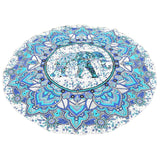 Hippie Indian Mandala Beach Throw Towel Round Mat Boho Tapestry Yoga Mat - craze-trade-limited