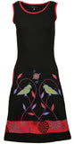 Ladies Dress With Bird & Leaf Patch & Embroidery. - Tattopani Fashion ( Craze Trade Limited)